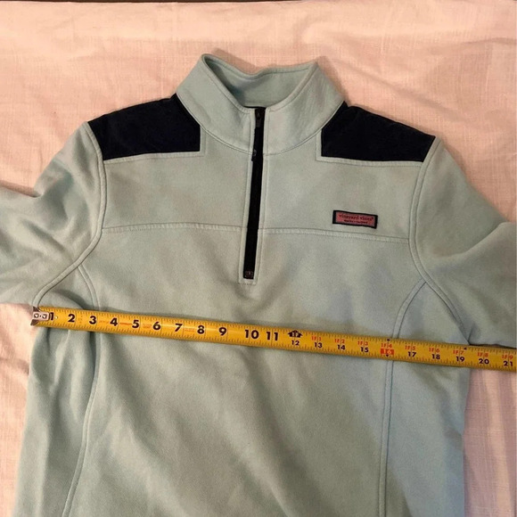 Vineyard Vines Half Zip Sweatshirt Blue - Picture 5 of 7